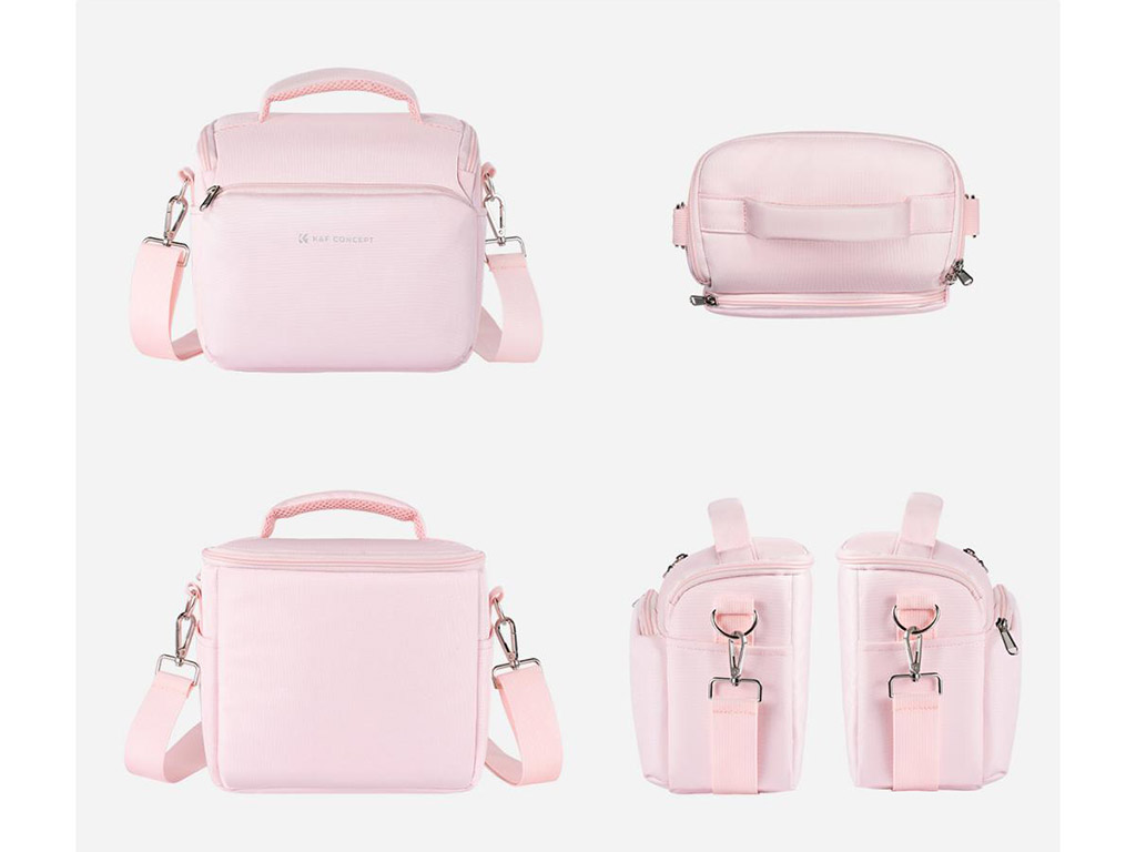 K&F Concept Omuz Çantası 5L Pembe (KF13,179V2)